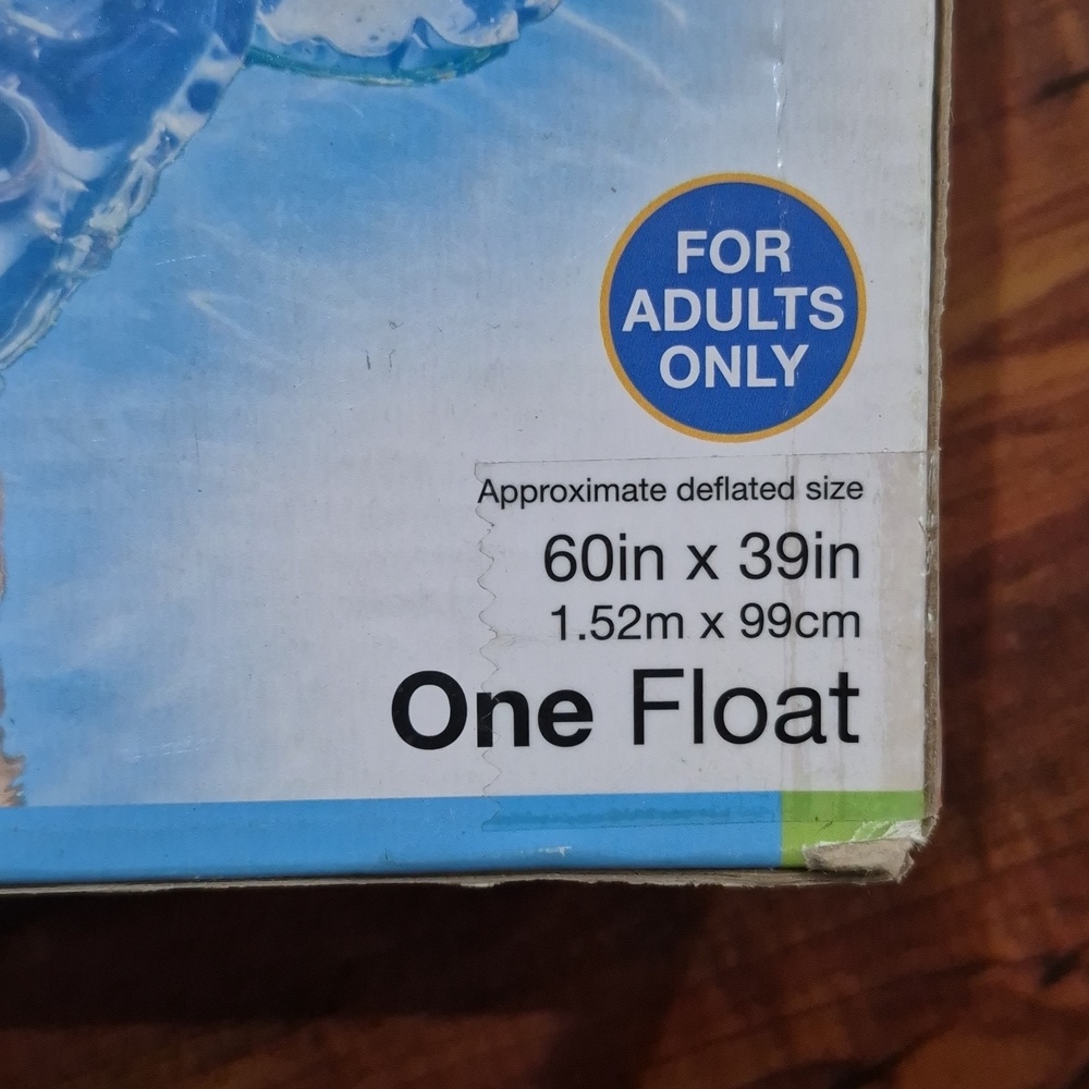 Intex Lounge Sit 'N Float - Blue Inflatable Pool Float - Picture 3 of 4